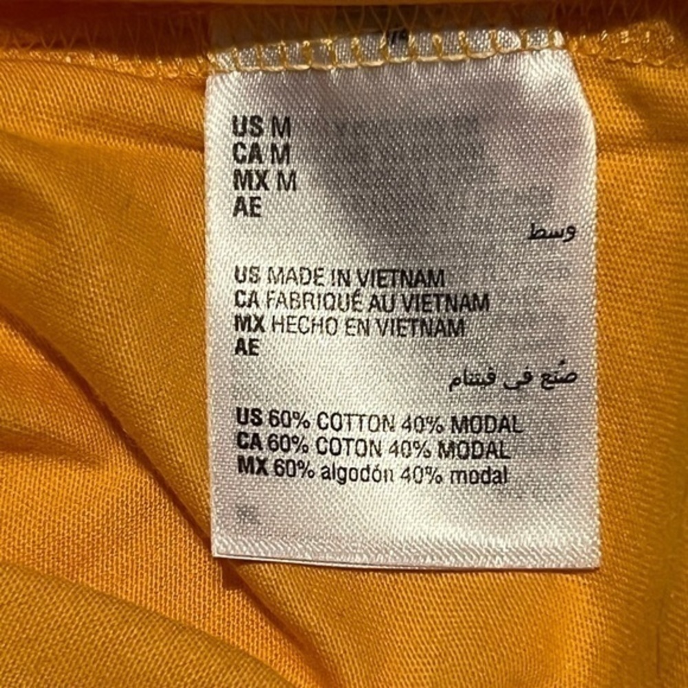 ๐ Karen Scott golden yellow 3/4 sleeve top medium - Picture 3 of 6